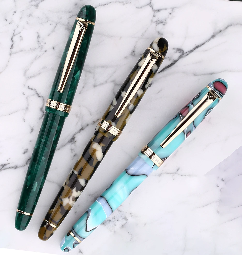 Green Moonman S3 Acrylic Fountain Pen Gift Pen Beautiful Barrel EF/F Nib 