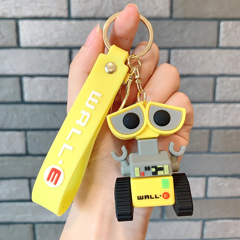 Anime WALL·E Keychain Figure Cute EVE Cartoon Keyring Pendent Car