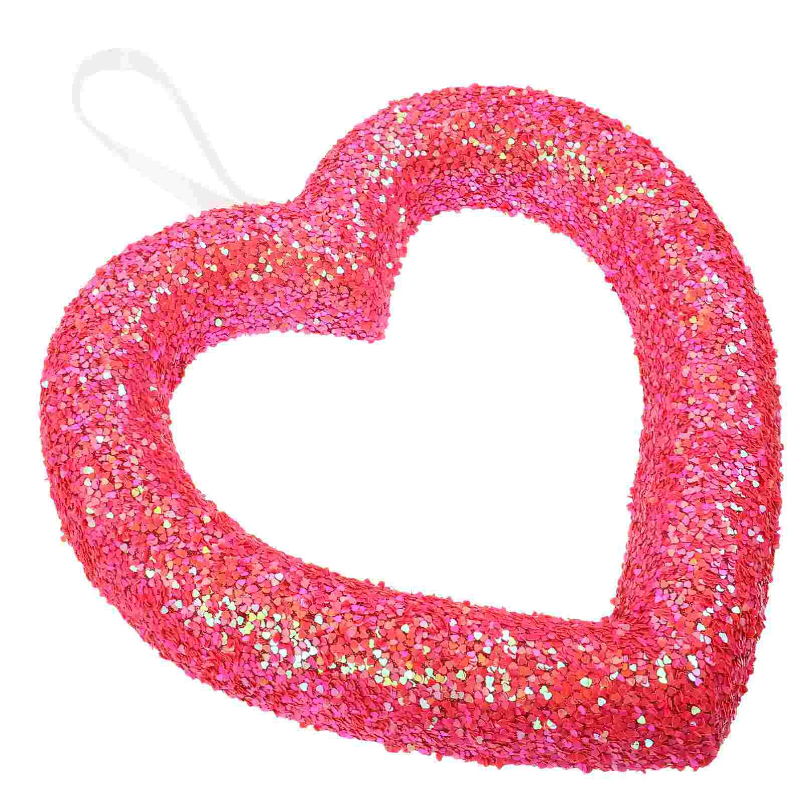 

Love Wreath Heart Pendant Hanging Decor Door Decoration Front Valentines Day Wall Signs Outdoor Decorations for Home during