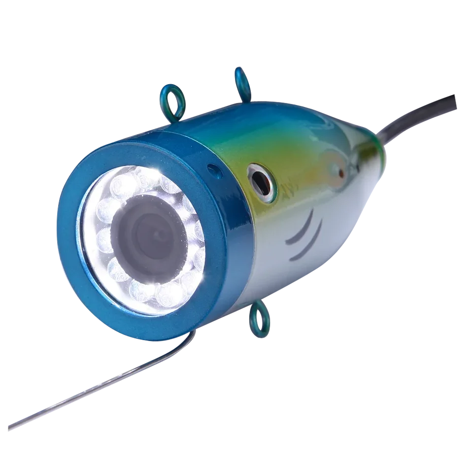 7インチ 1000TVL 魚群探知機 水中釣りカメラ 15個 ホワイトLED 氷/海