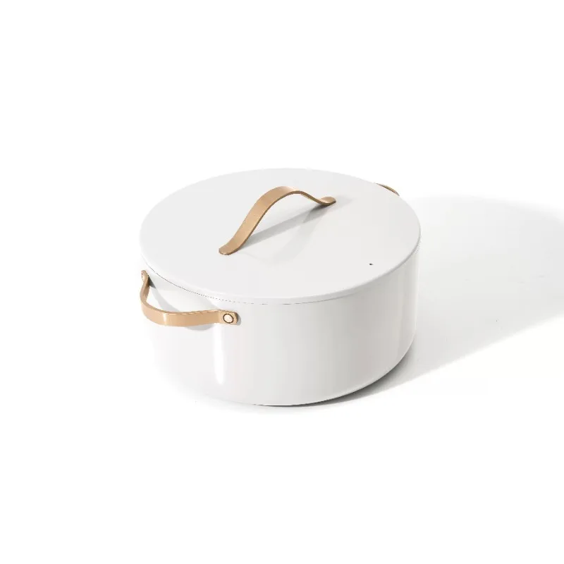 

Shop Dutch Ovens Beautiful 5 Quart Dutch Oven, White Icing by Drew Barrymore