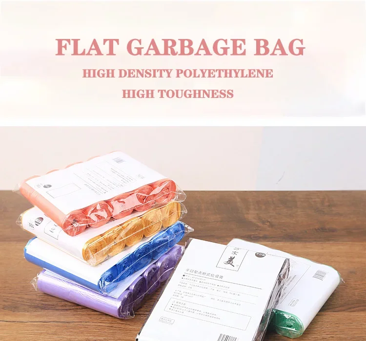 Trash Bags Disposable Trash Bags Garbage Bags 5 Rolls 1 Pack 100Pcs Household Disposable Trash Pouch Kitchen Storage Garbage Bags Cleaning Waste Bag Plastic Bag