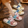 Platform Slippers Women Home Cartoon Cute Rabbit Designer Shoes Girls Casual House Fashion Popular Slides Flats Indoor Open Toe 4