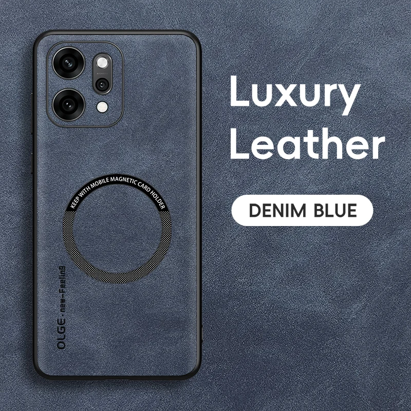 Vintage Leather Soft Case with Magnetic Wireless Charging