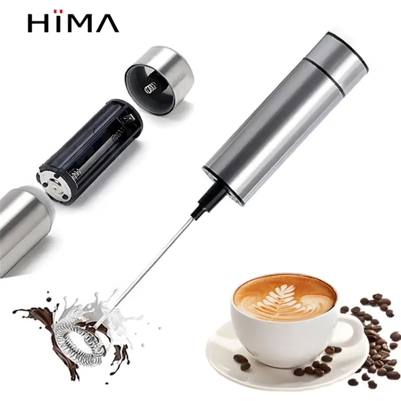 Milk Frother Electric Portable Mini Milk Foamer Coffee Cappuccino Foam  Maker Creamer Whisk Frothy Egg Beater Kitchen Accessory - AliExpress