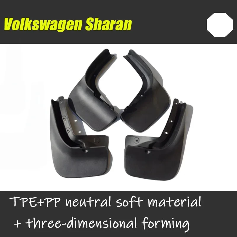 Mud flaps for Volkswagen VW Sharan mudguards Fenders Mud Flap Splash guards Car Fender accessories auto stylint Front Rear 4PCS