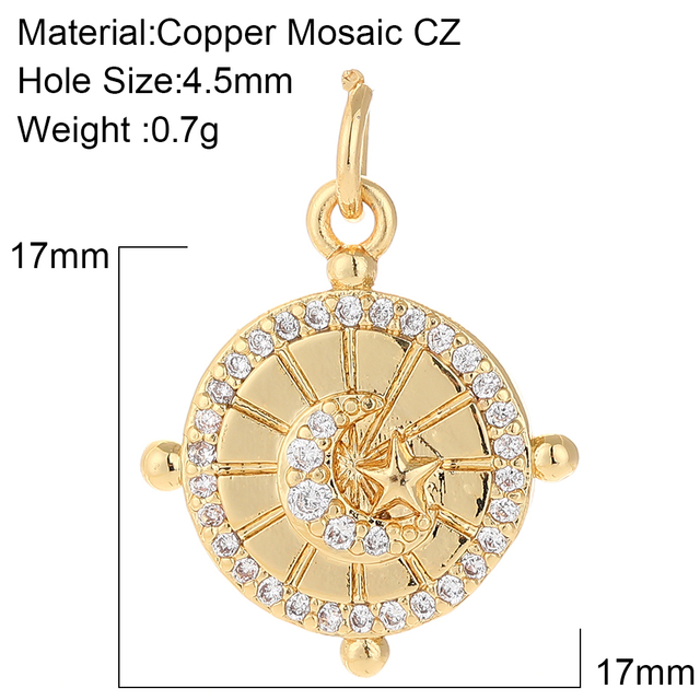 Moon Pendant Charms for Jewelry Making Charm Designer Jewelry Charms for Earrings Necklace Bracelet Handmade High Quality