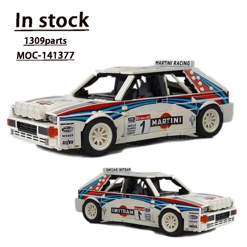Moc-141377 Bianco New Sports Car Assembly Stitching Building Block Modello 1309 Building Block Parts Kids Building Block Toy Gift