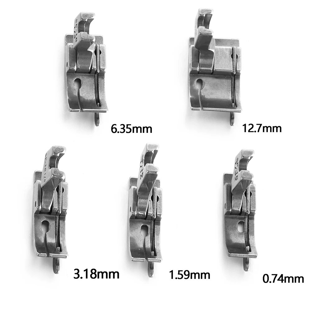 1Pc Metal Presser Foot SP-18 Industrial Sewing Machine Flat Car Moving Edge Single Needle 1/4 1/8 3/8 1/16 3/16 5/16 1/32 sculptural needle felting