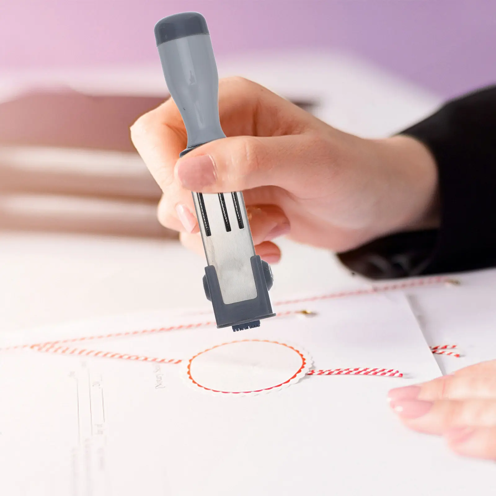 플라스틱 날짜 스탬퍼 휴대용 다용도 소형 날짜 롤링 스탬프 문서 계약서 증명서 사무용