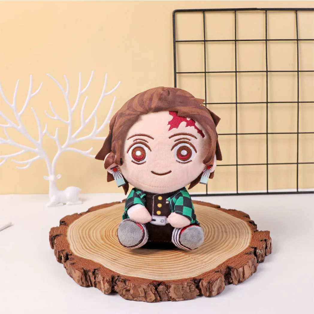 20cm Demon Slayer Tanjirou Nezuko Plush Toy Japanese Anime Cartoon Character Doll Padding Classic Cute Kawaii Gift For Kids Toys