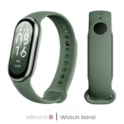 Waterproof Silicone Sport Watch Band - Replacement Strap for Smart Fitness Trackers (20 Army Green)