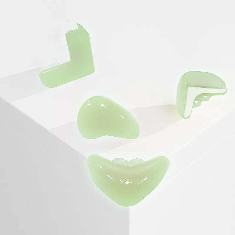 2pc Luminescence Thickened Transparent Baby Children Anti Collision Safety Table Corner Guards Glow in Night Soft Protection