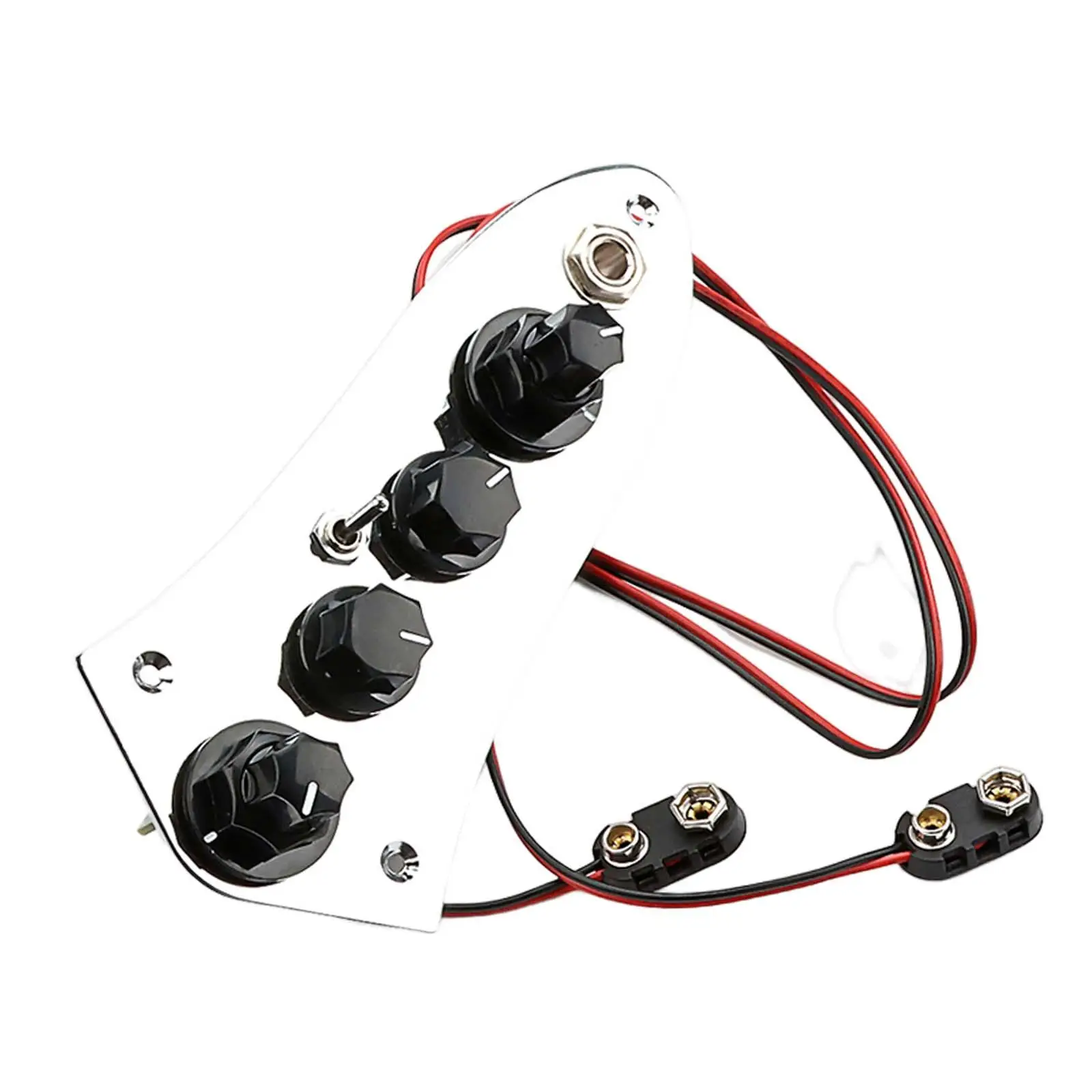 

Guitar Bass Control Plate Vintage Accessories Durable Easy Installation Wired Switch Control Plate for Instrument Electric Bass