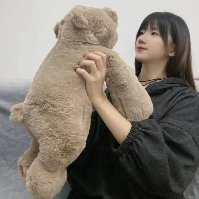 

Kawaii Soft White Brown Bear Plush Stuffed Toy Doll Pillow Home Sofa Bed Decor Cushion Cute Baby Kids Girlfriend Birthday Gift