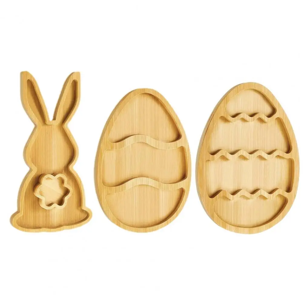 Wooden Pallet Candies Nuts Fruits Serving Tray Easter Bunny Wooden Pallet Tray for Candies Fruits Oak Wood Craft for Jewelry 5