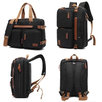 Customized men's backpack nylon waterproof work backpack 15.6/17.3-inch laptop bag printed logo company pattern 2