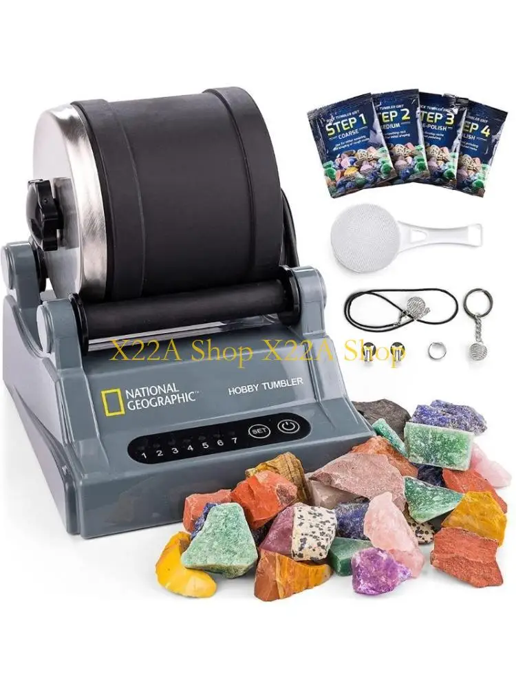 Unique Rock Tumbler Electric Gemstones Polisher DIY Stone Polishing Toy for Kids Adults