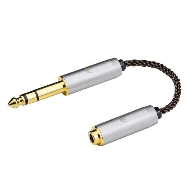 OKCSC HiFi Audio Adapter DJ64 - Premium 6.35mm Male to Female Conversion for Enhanced Sound Quality