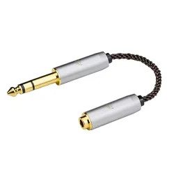 OKCSC HiFi Audio Adapter DJ64 - Premium 6.35mm Male to Female Conversion for Enhanced Sound Quality (6.35mm to 4.4mm - 1)