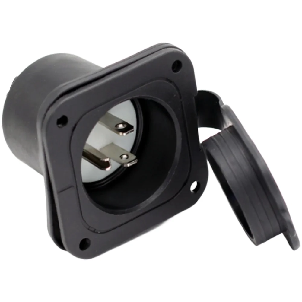 NEMA 5 15P용 미국 표준 방수 연장 코드 방진 소켓 15A 125V 전원 연장 케이블