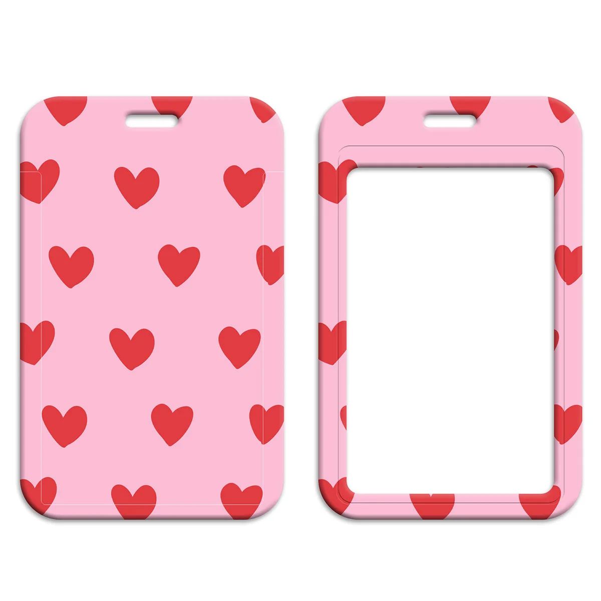 Pink Romantic Lanyard Keychain and Badge Holder Gift Set
