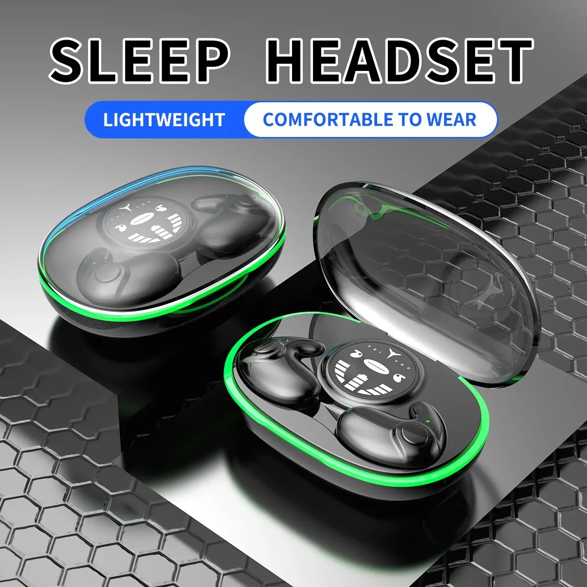 TWS Bluetooth 5.3 Wireless Earphone Invisible Sleep Headphones Hidden Earbuds IPX5 Waterproof Noise Reduction Sports Headset wireless earbuds