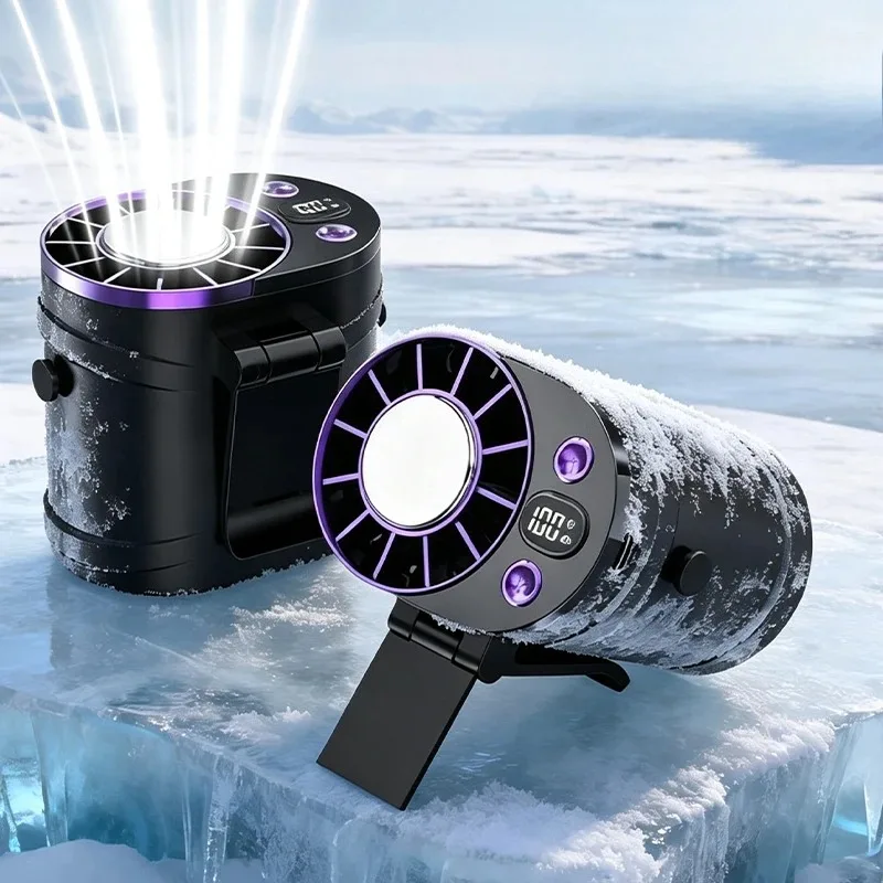 Ventilateur de taille portable rechargeable avec refroidissement par glace, 3 vitesses, vent puissant, mini climatiseur personnel à clipser pour le bureau et le camping 1 Ventilateur de taille portable rechargeable avec refroidissement par glace, 3 vitesses, vent puissant, mini climatiseur personnel à clipser pour le bureau et le camping 1