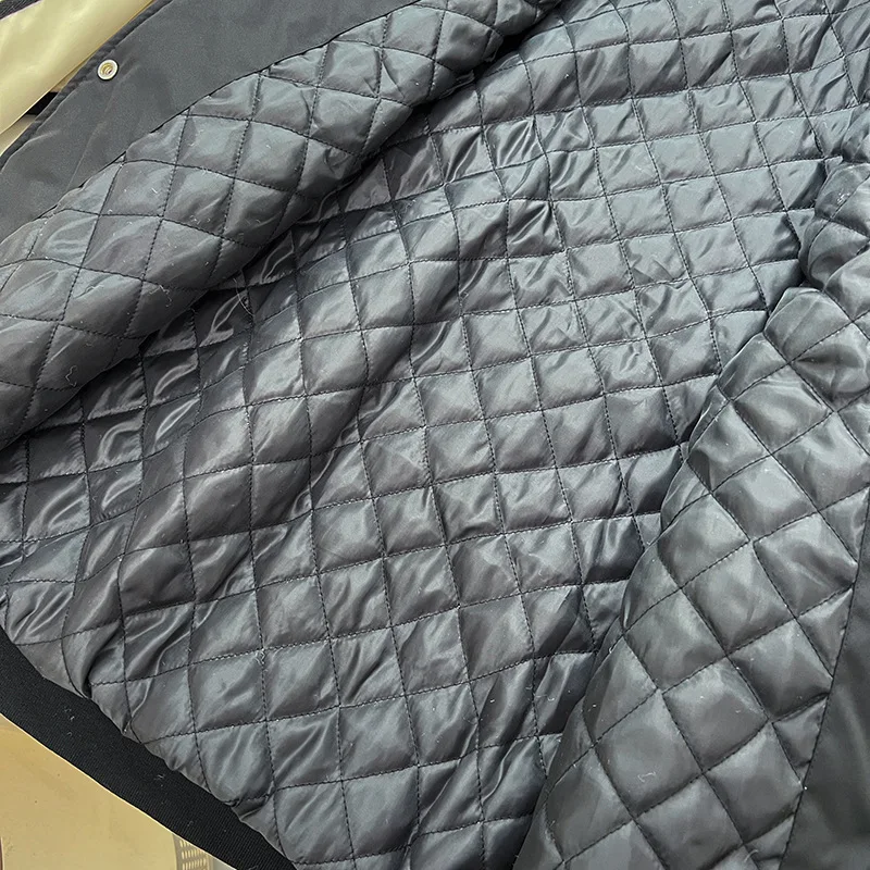 Womens Plus Size Winter Parkas Casual Clothing Letter Labeling Baseball Uniform Quilted Jacket Curve Warm Coats S6 5719