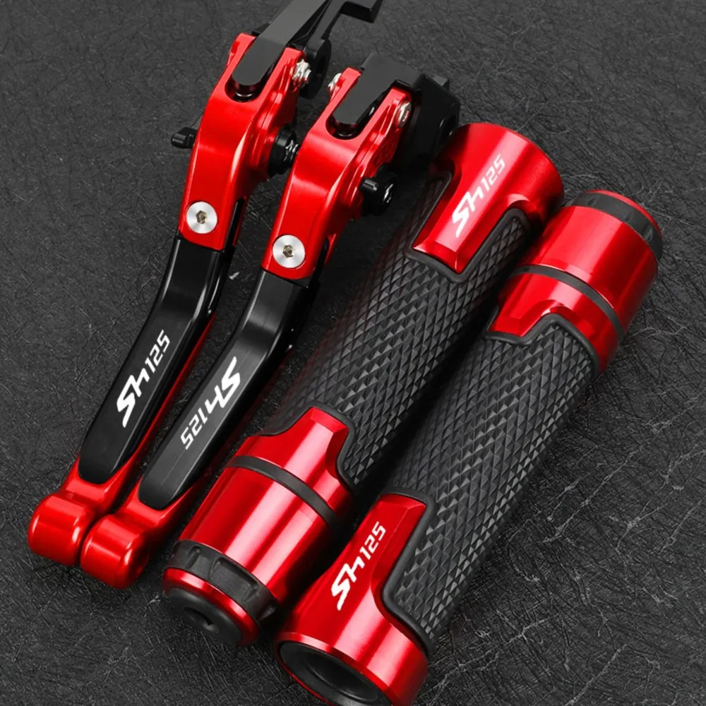 

Motorcycle Accessories FOR HONDA SH125 SH 125 2013-2023 2022 Folding Brake Clutch Levers Handlebar Grip Handles bar Hand Grips