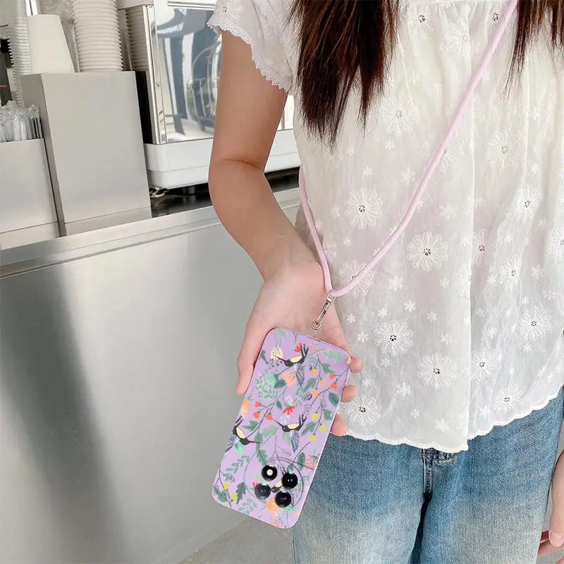 Bright Branch Silicone Phone Case - Elegant Protective Cover