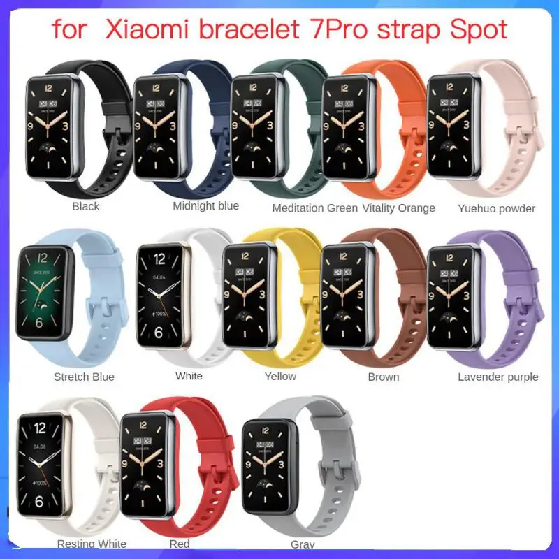 

Ремешок из мягкого ТПУ для Xiaomi Mi Band 7pro, спортивный сменный Браслет для наручных часов, разные цвета, для Mi Band 7pro