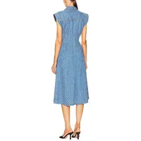 CHCH New Women Dress Commuting V Neck High Waisted Spring Summer Flying Sleeve Girdling Pleated Casual Female Long Dress - Image 2