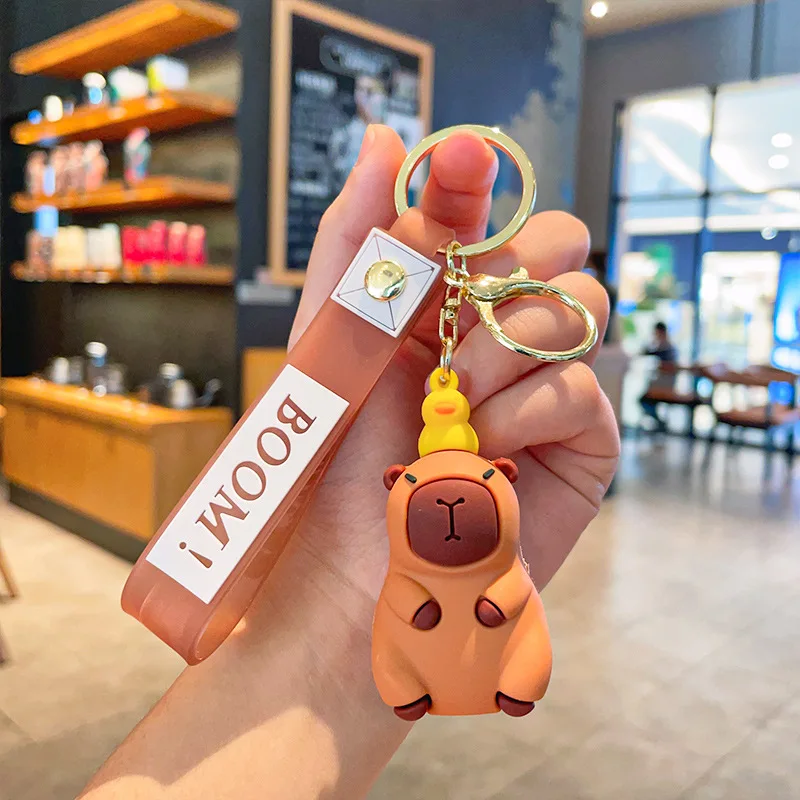Capybara Keychain - Cute Cartoon Charm