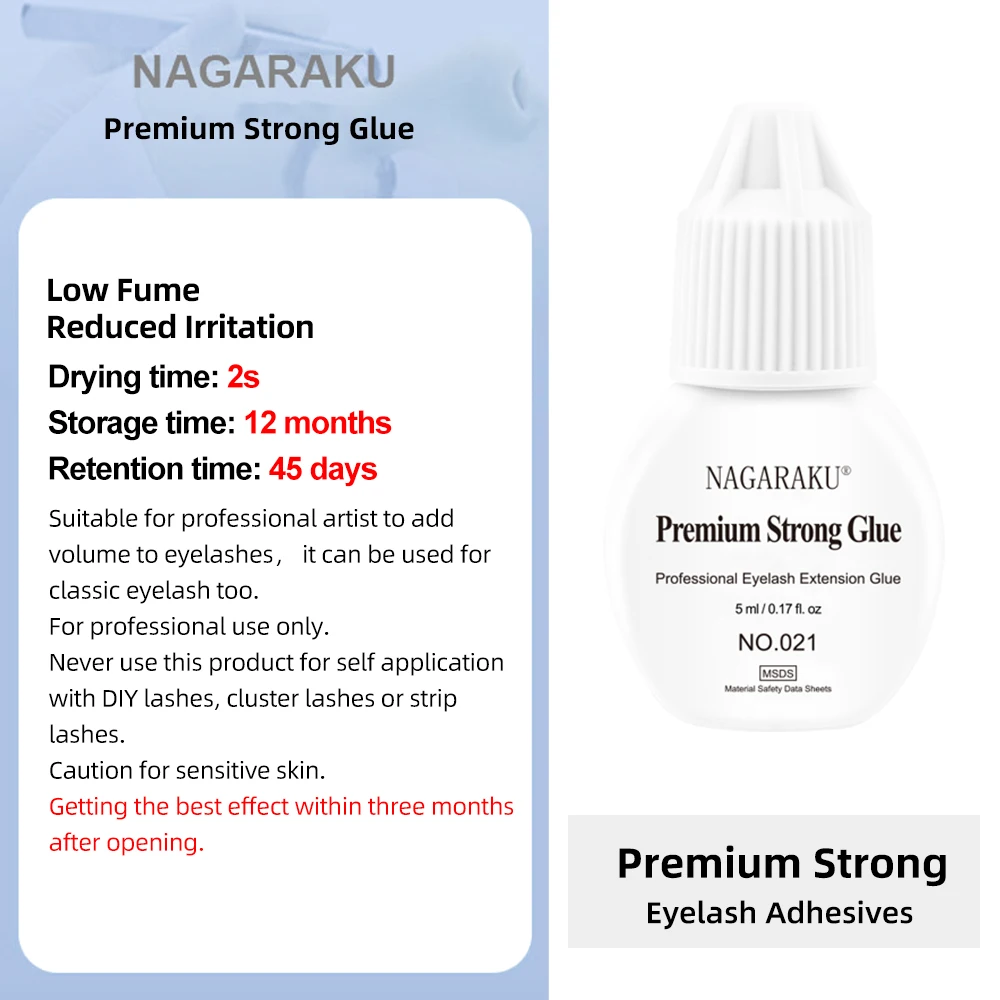 5ml Eyelashes Extension Glue Long Lasting Grafting Lashes Glue Quick Drying Adhesive Black Makeup