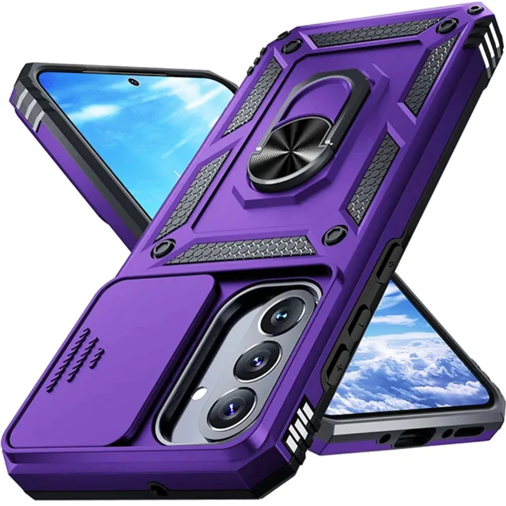 Rugged Military Grade Anti-Drop Case with Magnetic Ring Stand