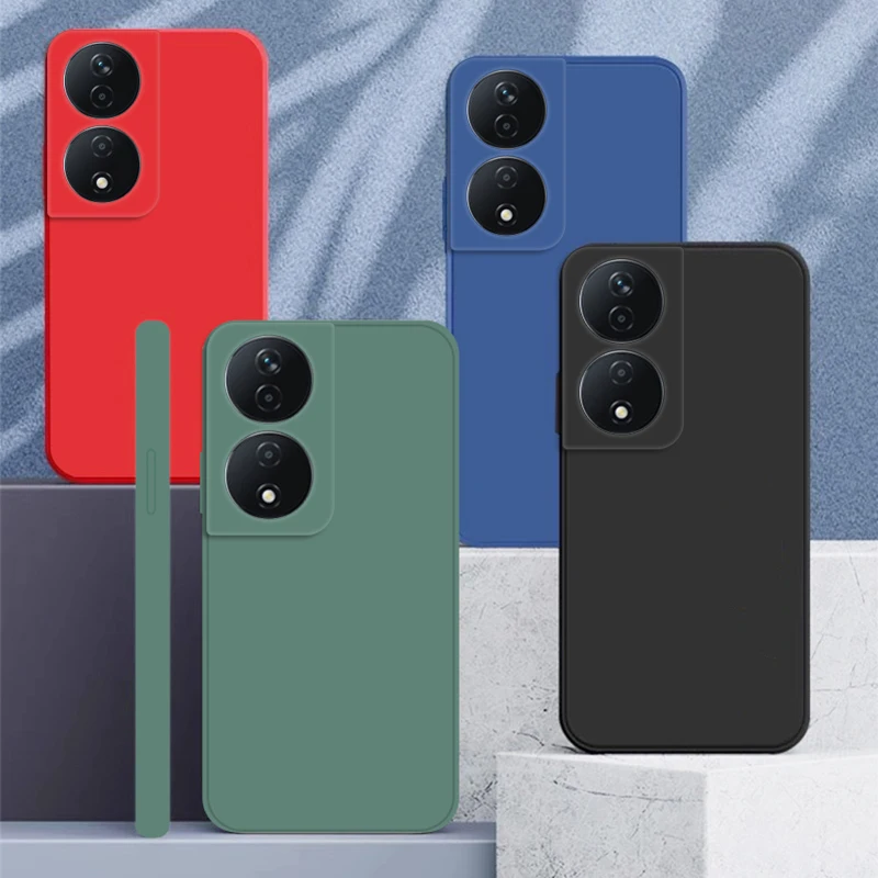 Per Honor X7B Custodia Honor X7B 5G Cover Soft Liquid Silicone Bumper Shield Custodie Protettive Per Telefono Posteriore Per Honor X7B 4G Funda