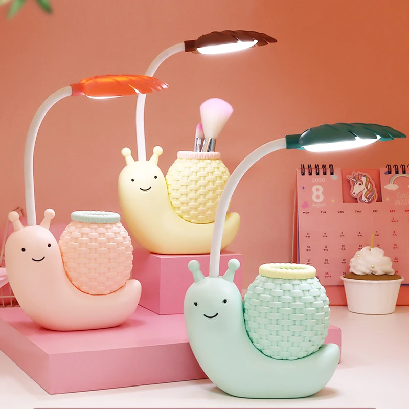 

LED Cartoon Energy-saving Desk Lamp Creative Reading Learning No Flicker Eye Protection Charging Desk Lamp Custom Gift Lampara