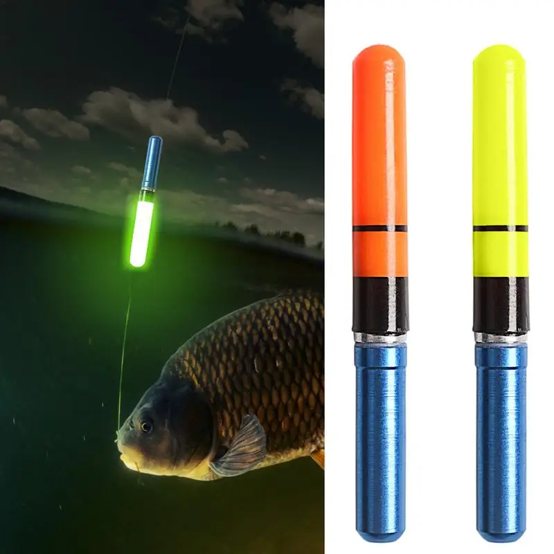 1set Fishing Electronic Rod Luminous Stick Red/Green Fluorescent Light