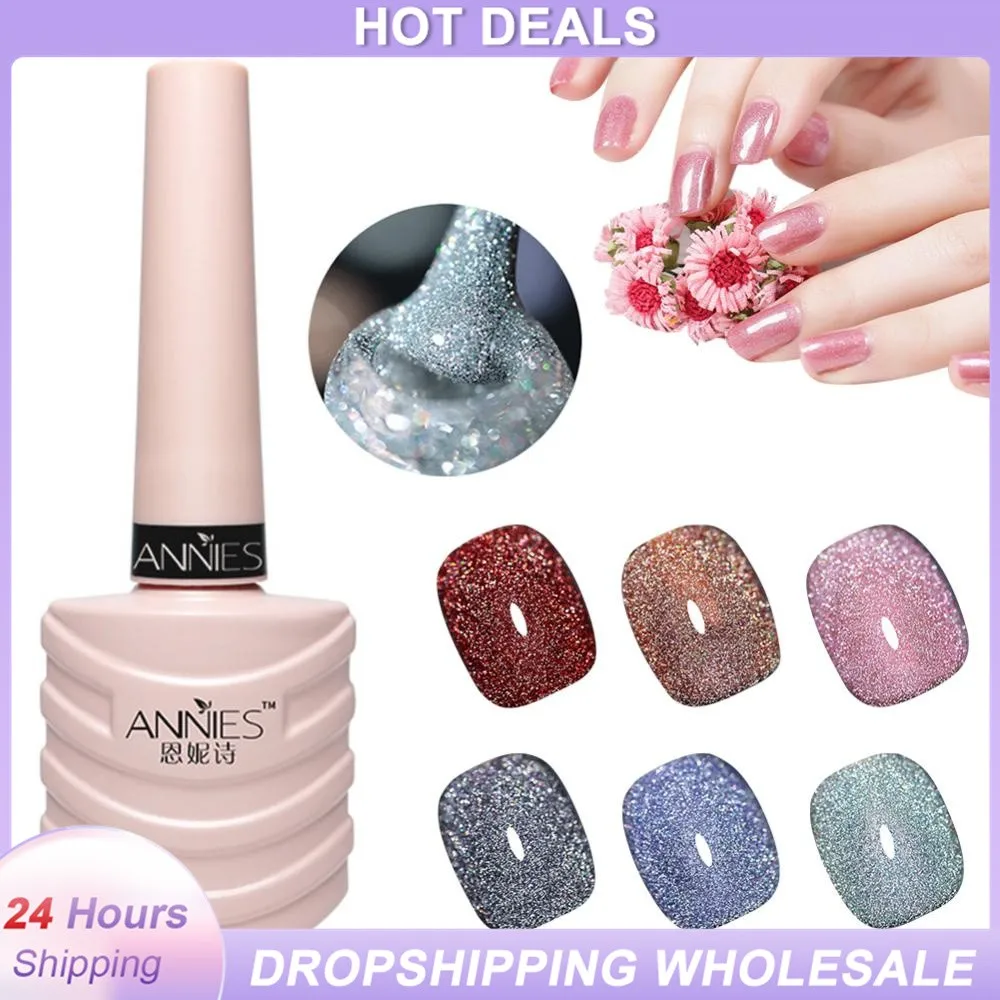 

10 Ml Colorful Diamond Gel Nail Polish Laser Reflective Glitter Soak Off UV LED Base Top Semi Permanent Varnish Nail Art Polish