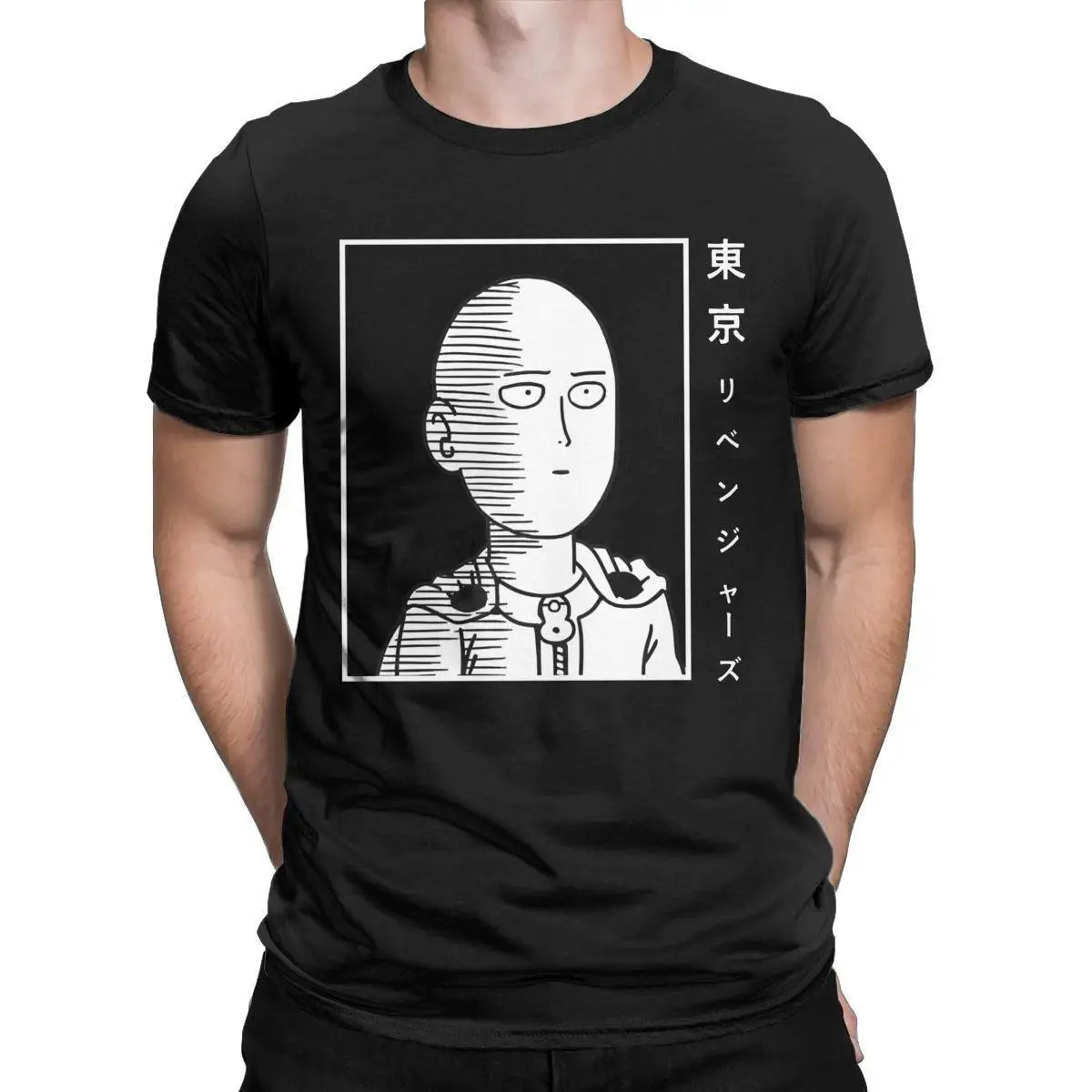 

One Punch Man Comic Okay T-Shirt Men Okay Humorous Pure Cotton Tees Round Neck Short Sleeve T Shirt 4XL 5XL 6XL Clothing