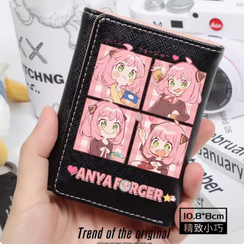 Anime Spy Family Anya Forger Fashion Wallets PU Purse Card Holder Hasp Money Bag Cosplay Gift B222