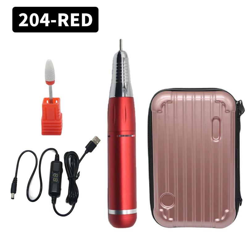 DDQ Nail Drill Machine with Ceramic Bit Set - 30000/35000RPM