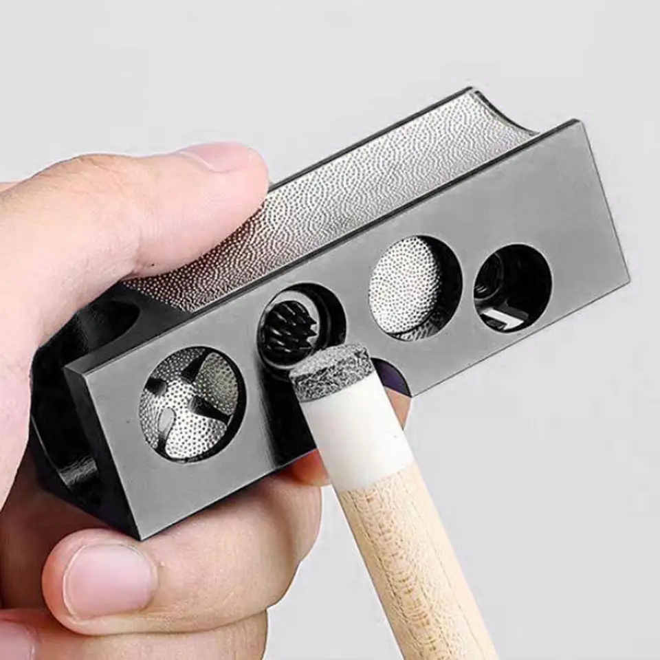 Ponceuse De Pointe De Queue De Billard - OMABETA - 2 Pièces - Noir - Adulte - Mixte