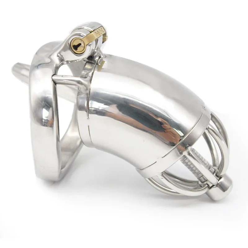 

Metal Cock Sleeve Penis Lock Stainless Steel Chastity Cage CB6000 Cbt BDSM Cock Ring Male Chastity Device With Urethral Catheter