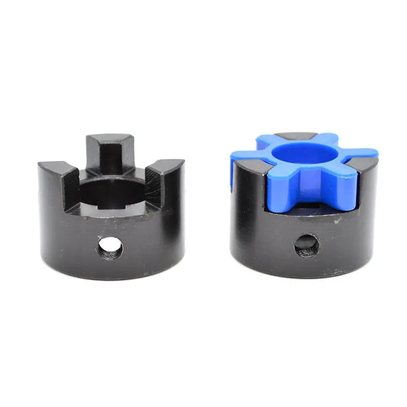Shaft Coupler Flexible Coupling Shaft Connector Rigid Shaft Coupler Coupling Laser Engraving Machine L-type Star Shaped Plum Blossom Coupling L075 Diameter 45 (Inner Hole 10 to 25)