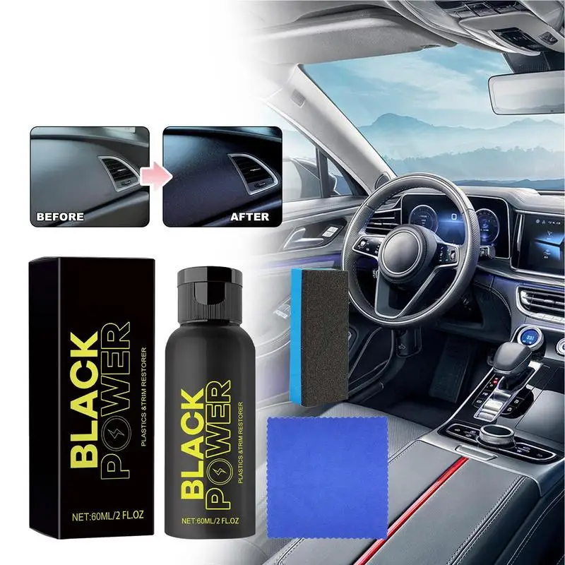 Trim Restorer Multiple Functions Plastic Parts Restorer Plastic Parts Automotive Refurbishment CrystalCoating Agent For Cars