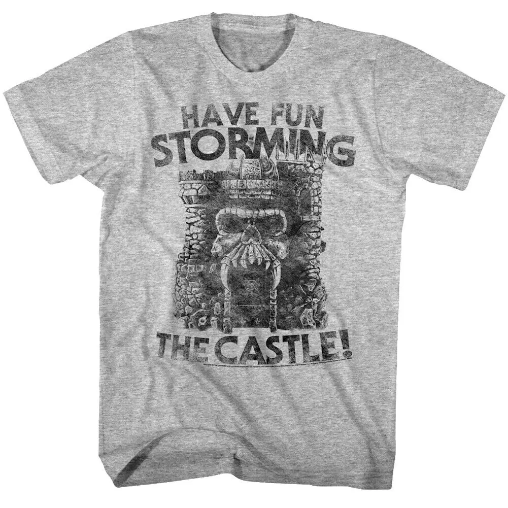 Masters Of The Universe Divertiti Storming Castle T-Shirt Da Uomo In Teschio Grigio He-Man