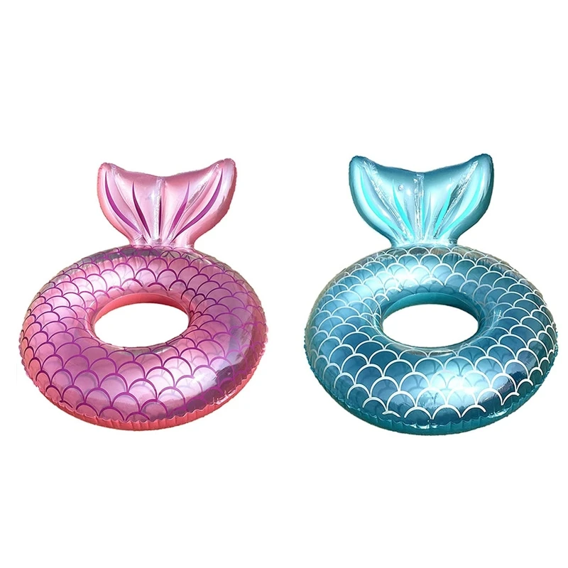 

Mermaid Pattern Swimming Ring Underarm Ring Circle Pool Float Pool Buoy Mattress
