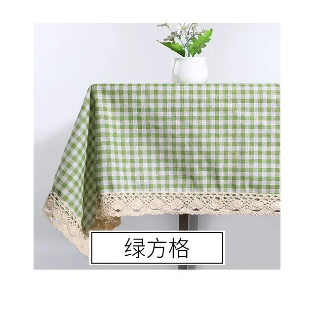 thumbnail image 1 of Mantel de tela de lino y algodón lavable con borlas, cubierta de mesa bordada a prueba de polvo para cocina, comedor y granja, 1 of 5